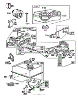 ENGINE BRIGGS &amp; STRATTON MODEL NO. 130232-1123-01(2)