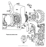 ENGINE BRIGGS &amp; STRATTON MODEL NO. 130282-1123-01