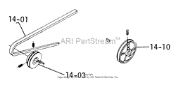 14.000 DRIVE BELTS, PULLEYS (PLATE 14.1)