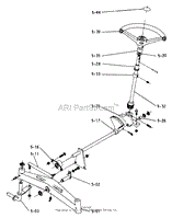 5.000 FRONT AXLE AND STEERING (PLATE 5.1)