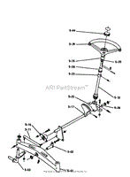 5.000 FRONT AXLE AND STEERING (PLATE 5.1)