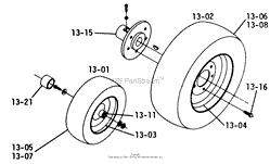 13.000 WHEELS AND TIRES (FIG. 13)