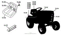 15.000 SEATS, DECALS MISC. TRIM (FIG. 15)