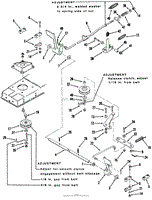 BRAKE AND CLUTCH LINKAGE-5-SPEED MODELS