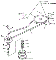 DRIVE BELT AND PULLEYS-5 SPEED MODELS