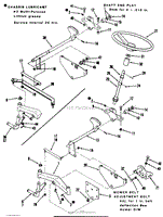 FRONT AXLE AND STEERING (MOWER HANGER)