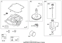 CRANKCASE ASSEMBLY BRIGGS AND STRATTON MODEL 31E777-0130-E1