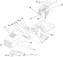 HOOD AND TOWER ASSEMBLY