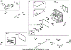 CYLINDER HEAD ASSEMBLY BRIGGS AND STRATTON 331777-0946-B2