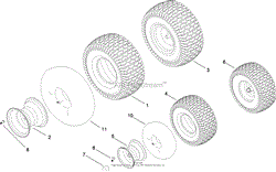 FRONT AND REAR WHEEL ASSEMBLY