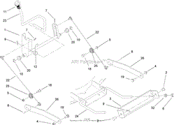 DECK LIFT ARM ASSEMBLY