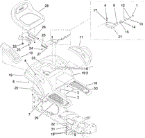 SEAT AND FENDER ASSEMBLY