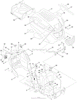 FUEL TANK, HOOD AND DASH ASSEMBLY