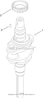 CRANKSHAFT ASSEMBLY KOHLER SV540-0019