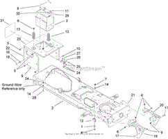 FRAME AND BATTERY ASSEMBLY