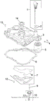 OIL PAN AND LUBRICATION ASSEMBLY KOHLER SV540-0019