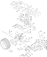 TRANSMISSION, BELT AND CONTROL PEDAL ASSEMBLY