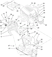 FUEL TANK AND HOOD ASSEMBLY