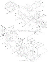 FUEL TANK, HOOD AND DASH ASSEMBLY