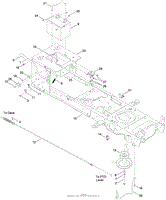 FRAME, BATTERY AND PTO ASSEMBLY