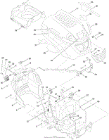 FUEL TANK, HOOD AND DASH ASSEMBLY