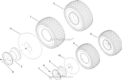 FRONT AND REAR WHEEL ASSEMBLY