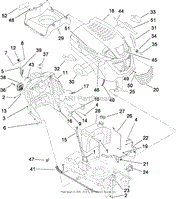 FUEL TANK AND HOOD ASSEMBLY