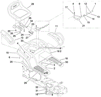 SEAT AND FENDER ASSEMBLY