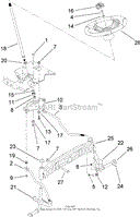 STEERING SHAFT AND FRONT AXLE ASSEMBLY