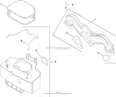 AIR INTAKE AND FILTRATION ASSEMBLY KOHLER SV720-0017