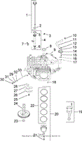 CRANKCASE ASSEMBLY KOHLER SV720-0017