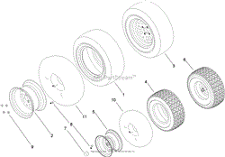 FRONT AND REAR WHEEL ASSEMBLY