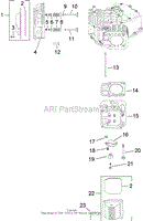 HEAD, VALVE AND BREATHER ASSEMBLY KOHLER SV730-0018