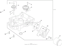 OIL PAN AND LUBRICATION ASSEMBLY KOHLER SV730-0018