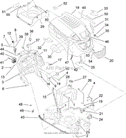 FUEL TANK AND HOOD ASSEMBLY