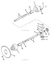 DIFFERENTIAL MODEL 136 TECUMSEH