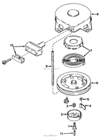 MODEL 590420 REWIND STARTER ASSEMBLY (RECOIL)