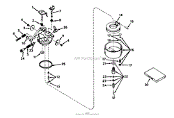 CARBURETOR NO. 631716 (MODEL NO. 56020)