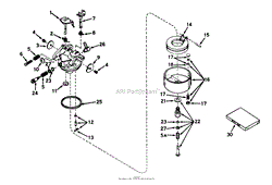 CARBURETOR NO. 631716 (MODEL NO. 56025)