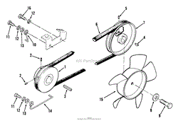 DRIVE BELT AND PULLEYS