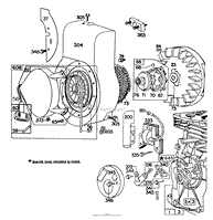 ENGINE BRIGGS &amp; STRATTON MODEL NO. 130282-1123-01