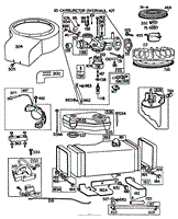 ENGINE BRIGGS &amp; STRATTON MODEL NO. 191707-2132-01