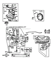 ENGINE BRIGGS &amp; STRATTON MODEL 253707-0157-01 (MODEL 573(2)