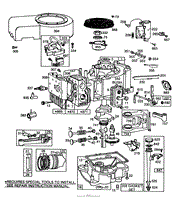 ENGINE BRIGGS &amp; STRATTON MODEL 253707-0157-01 (MODEL 57360)