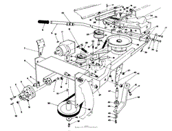 FRAME &amp; PULLEY ASSEMBLY 36&quot; SNOWTHROWER ATTACHMENT MODEL NO. 59160 (OPTIONAL)