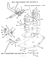 MOWER SPINDLE AND BELTS