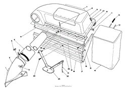 TWIN BAGGER GRASS CATCHER MODEL 59053 (OPTIONAL)