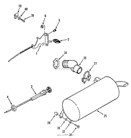 THROTTLE, CHOKE &amp; EXHAUST-312-8