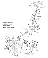 FRONT AXLE AND STEERING (MOWER HANGER)