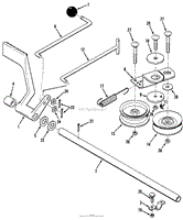 HYDROSTATIC TRANSAXLE BRAKE AND IDLER LINKAGE